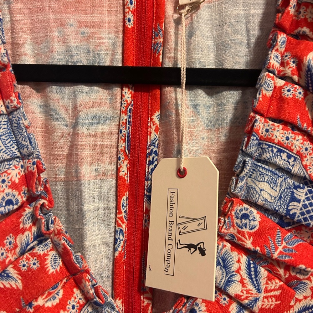 Fashion Brand Company Ruffle Dress in French Sex print - Picture 6 of 9
